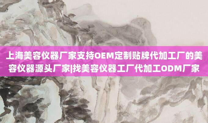 上海美容仪器厂家支持OEM定制贴牌代加工厂的美容仪器源头厂家|找美容仪器工厂代加工ODM厂家