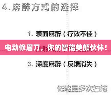 电动修眉刀，你的智能美颜伙伴！
