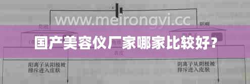 国产美容仪厂家哪家比较好？