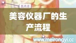 美容仪器厂的生产流程