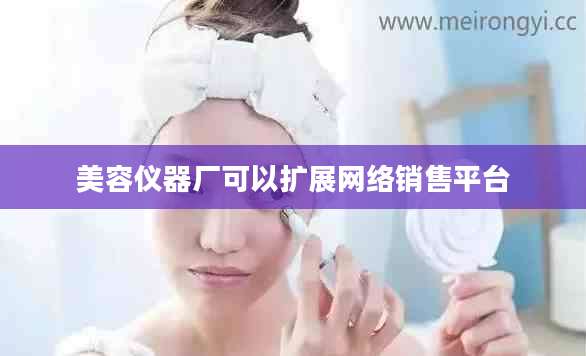 美容仪器厂可以扩展网络销售平台
