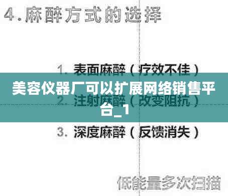 美容仪器厂可以扩展网络销售平台_1