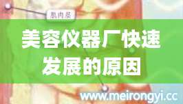 美容仪器厂快速发展的原因