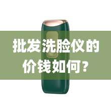 批发洗脸仪的价钱如何？