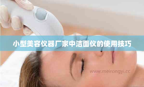 小型美容仪器厂家中洁面仪的使用技巧