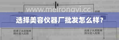 选择美容仪器厂批发怎么样？