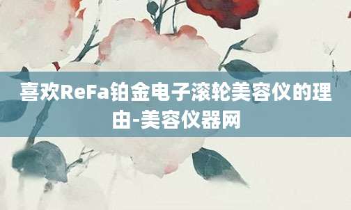 喜欢ReFa铂金电子滚轮美容仪的理由-美容仪器网