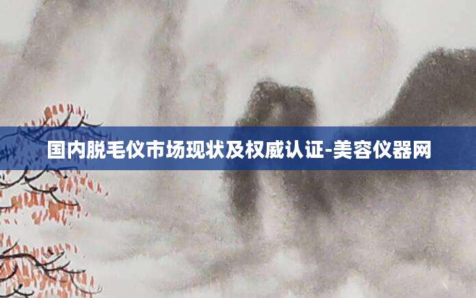 国内脱毛仪市场现状及权威认证-美容仪器网