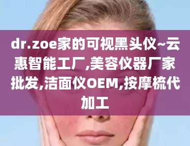 dr.zoe家的可视黑头仪~云惠智能工厂,美容仪器厂家批发,洁面仪OEM,按摩梳代加工
