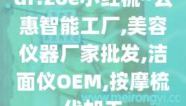 dr.zoe小红梳~云惠智能工厂,美容仪器厂家批发,洁面仪OEM,按摩梳代加工