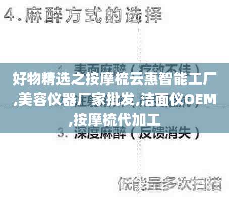 好物精选之按摩梳云惠智能工厂,美容仪器厂家批发,洁面仪OEM,按摩梳代加工