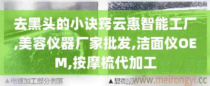 去黑头的小诀窍云惠智能工厂,美容仪器厂家批发,洁面仪OEM,按摩梳代加工