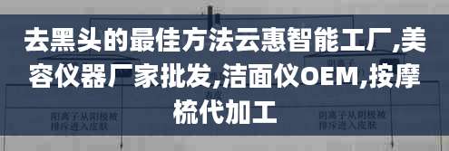 去黑头的最佳方法云惠智能工厂,美容仪器厂家批发,洁面仪OEM,按摩梳代加工