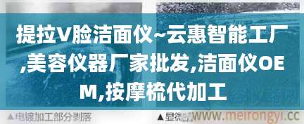 提拉V脸洁面仪~云惠智能工厂,美容仪器厂家批发,洁面仪OEM,按摩梳代加工