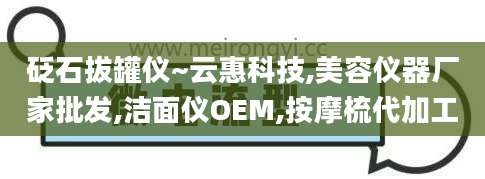 砭石拔罐仪~云惠科技,美容仪器厂家批发,洁面仪OEM,按摩梳代加工