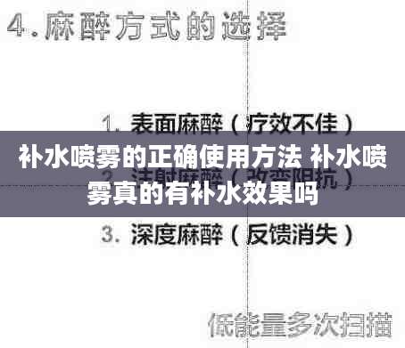补水喷雾的正确使用方法 补水喷雾真的有补水效果吗