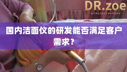 国内洁面仪的研发能否满足客户需求?