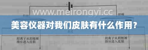 美容仪器对我们皮肤有什么作用?
