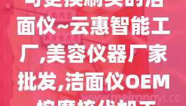 可更换刷头的洁面仪~云惠智能工厂,美容仪器厂家批发,洁面仪OEM,按摩梳代加工